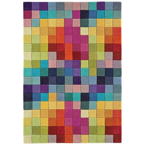 Funk Modern Geometric High-Density Heavyweight Hand-Woven Wool Multicolour Rug