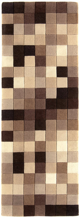 Funk Natural Boxes Runner Rug