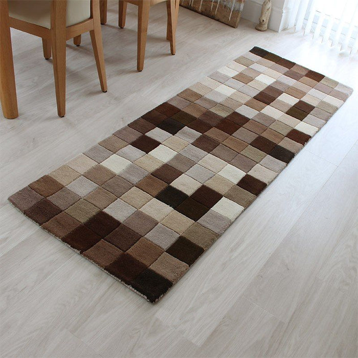 Funk Natural Boxes Runner Rug