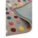 Funk Spotty Modern Geometric High-Density Heavyweight Hand-Woven Wool Grey/Multicolour Rug