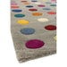 Funk Spotty Modern Geometric High-Density Heavyweight Hand-Woven Wool Grey/Multicolour Rug