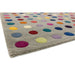 Funk Spotty Modern Geometric High-Density Heavyweight Hand-Woven Wool Grey/Multicolour Rug