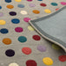 Funk Spotty Modern Geometric High-Density Heavyweight Hand-Woven Wool Grey/Multicolour Rug