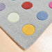 Funk Spotty Modern Geometric High-Density Heavyweight Hand-Woven Wool Grey/Multicolour Runner