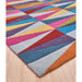 Funk Triangles Modern Geometric High-Density Heavyweight Hand-Woven Wool Multicolour Rug