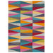 Funk Triangles Modern Geometric High-Density Heavyweight Hand-Woven Wool Multicolour Rug