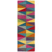 Funk Triangles Modern Geometric High-Density Heavyweight Hand-Woven Wool Multicolour Rug