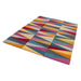 Funk Triangles Modern Geometric High-Density Heavyweight Hand-Woven Wool Multicolour Rug