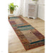 Gabbeh 217 X Traditional Persian Tribal Ethnic Pattern Print Multicolour/Brown/Beige/Terracotta/Rust/Green/Pink/Purple Rug