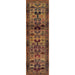 Gabbeh 50 C Traditional Persian Tribal Ethnic Pattern Print Multicolour/Beige/Brown/Terracotta/Rust/Green/Pink/Purple Rug