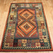 Gabbeh 51 C Traditional Persian Tribal Ethnic Pattern Print Multicolour/Brown/Green/Terracotta/Rust/Beige/Pink/Purple Rug