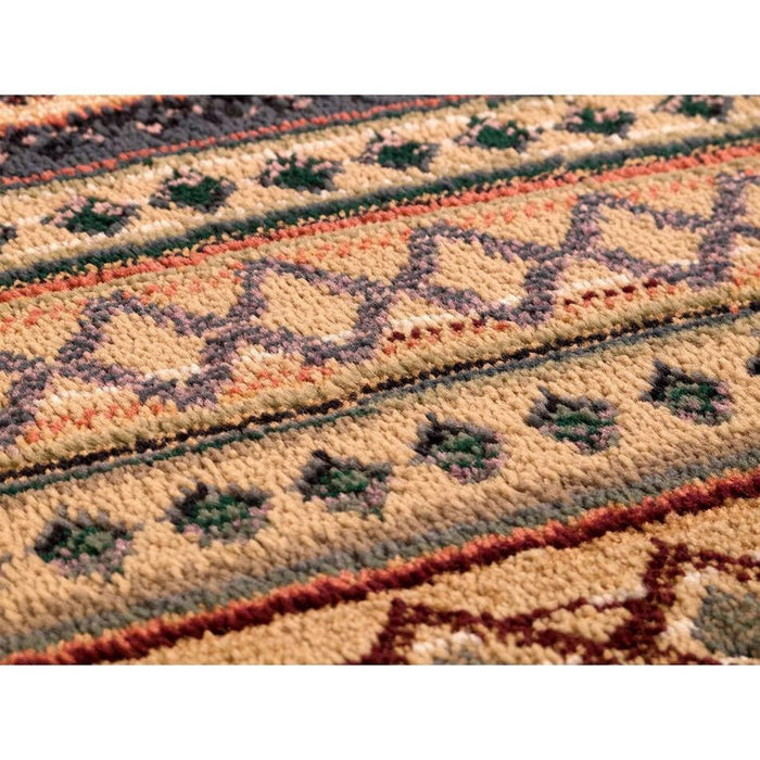 Gabbeh 933 R Traditional Persian Tribal Ethnic Pattern Print Multicolour/Brown/Beige/Terracotta/Rust/Pink/Blue/Purple Rug