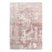 Gatsby Modern Abstract Distressed Metallic Shimmer Hand-Woven Textured Printed Viscose Flatweave Blush/Grey/Cream Rug