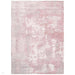 Gatsby Modern Abstract Distressed Metallic Shimmer Hand-Woven Textured Printed Viscose Flatweave Blush/Grey/Cream Rug