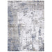 Gatsby Modern Abstract Distressed Metallic Shimmer Hand-Woven Textured Printed Viscose Flatweave Cloud Grey/Cream/Beige Rug