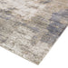 Gatsby Modern Abstract Distressed Metallic Shimmer Hand-Woven Textured Printed Viscose Flatweave Cloud Grey/Cream/Beige Rug