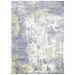 Gatsby Modern Abstract Distressed Metallic Shimmer Hand-Woven Textured Printed Viscose Flatweave Gold/Grey/Taupe/Cream Rug