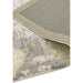 Gatsby Modern Abstract Distressed Metallic Shimmer Hand-Woven Textured Printed Viscose Flatweave Gold/Grey/Taupe/Cream Rug