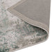 Gatsby Modern Abstract Distressed Metallic Shimmer Hand-Woven Textured Printed Viscose Flatweave Green/Grey/Cream Rug