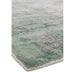 Gatsby Modern Abstract Distressed Metallic Shimmer Hand-Woven Textured Printed Viscose Flatweave Green/Grey/Cream Rug