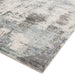 Gatsby Modern Abstract Distressed Metallic Shimmer Hand-Woven Textured Printed Viscose Flatweave Navy/Grey/Cream Rug