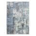 Gatsby Modern Abstract Distressed Metallic Shimmer Hand-Woven Textured Printed Viscose Flatweave Navy/Grey/Cream Rug