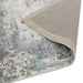 Gatsby Modern Abstract Distressed Metallic Shimmer Hand-Woven Textured Printed Viscose Flatweave Navy/Grey/Cream Rug