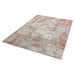 Gatsby Modern Abstract Distressed Metallic Shimmer Hand-Woven Textured Printed Viscose Flatweave Red/Grey/Cream Rug