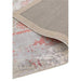 Gatsby Modern Abstract Distressed Metallic Shimmer Hand-Woven Textured Printed Viscose Flatweave Red/Grey/Cream Rug