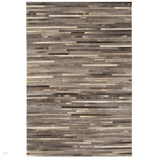 Gaucho Grey Stripe/Brown/Cream Rug 120 x 170 cm