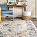 Geometric Area Rug 160 X 230 Cm Blue