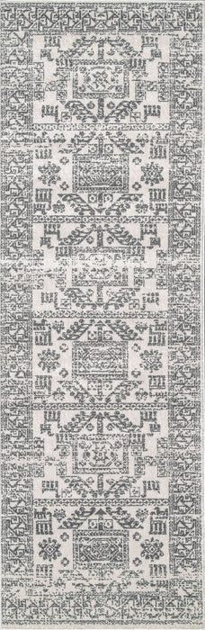 Geometric Area Rug in Grey for Modern Living Spaces