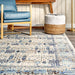 Geometric Blue Area Rug 160x230 cm Durable Soft Fibers
