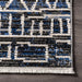 Geometric Blue Area Rug For Contemporary Home Decor