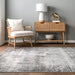 Geometric Blue Area Rug for Living Room and Entryway