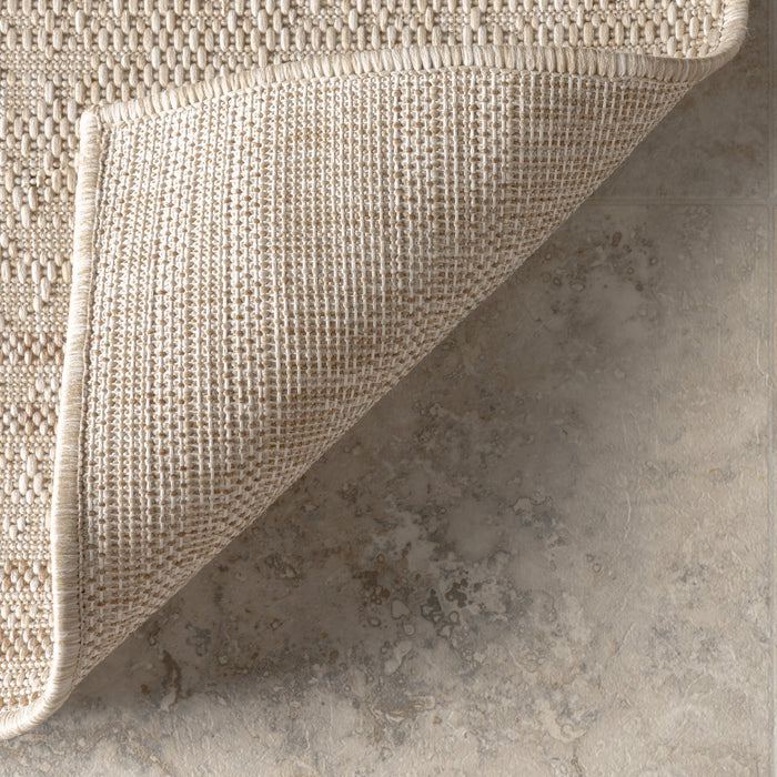 Tappeto per interni ed esterni dal design geometrico Beige chiaro 150x240 cm