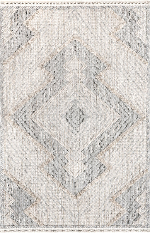 Tappeto a pelo lungo geometrico Diamond 160x230 cm Grigio