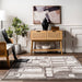 Geometric Grey Area Rug 120x180 cm