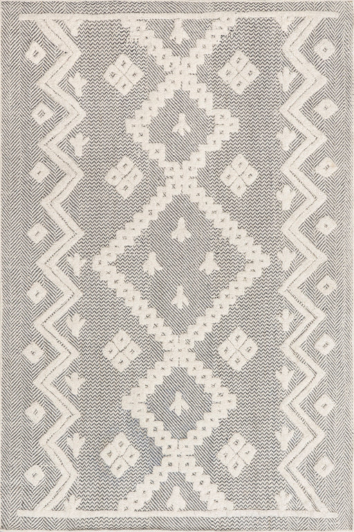Geometric Grey Area Rug for Modern Home Decor