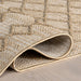 Geometric Indoor Outdoor Rug in Dark Beige for Stylish Spaces