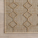 Geometric Indoor Outdoor Rug in Dark Beige for Stylish Spaces