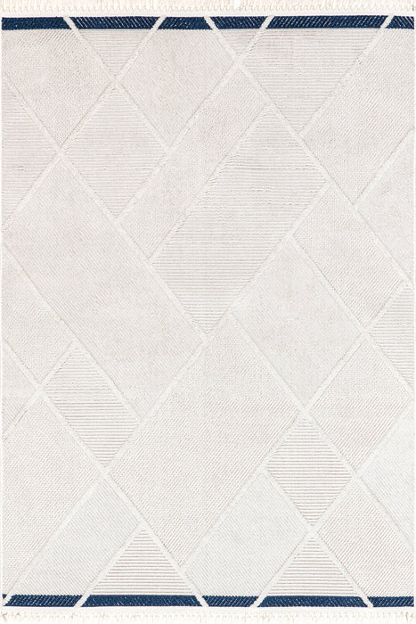 Tappeto geometrico moderno beige 160x230 cm