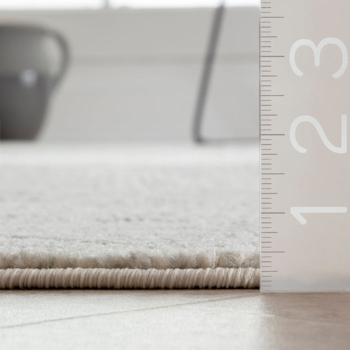 Geometric Pattern Area Rug 120x180 cm Beige