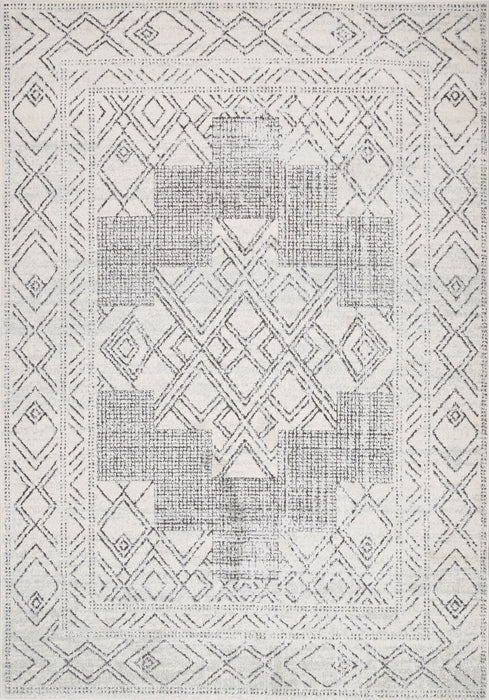 Geometric Pattern Area Rug 120x180 cm Beige