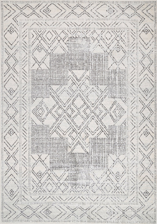 Geometric Pattern Area Rug 120x180 cm Beige