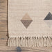 Geometric Pattern Area Rug 152 x 244 cm Ivory