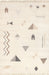 Geometric Pattern Area Rug 152 x 244 cm Ivory