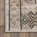 Geometric Pattern Area Rug in Beige for Living Room