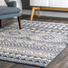 Geometric Pattern Area Rug in Navy 160 x 230 cm
