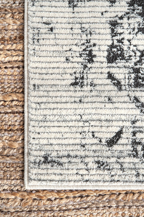 Geometric Pattern Beige Area Rug for Living Room